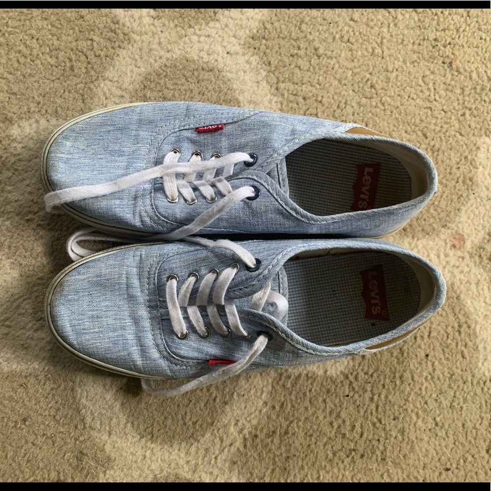 Levi’s blue denim sneakers